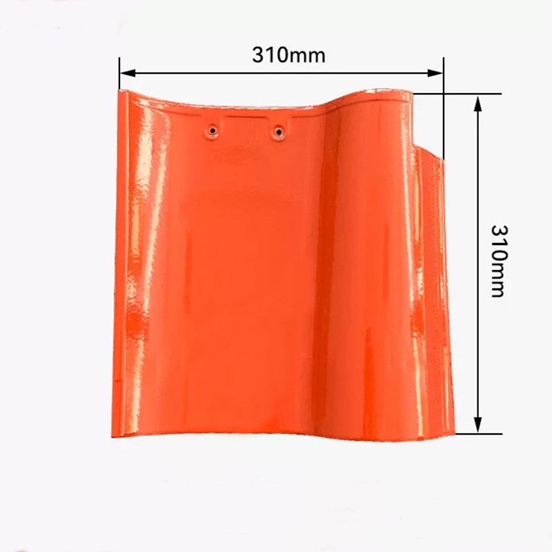 Premium S-Curve Spanish Roof Tile Clássico Vermelho de Alta Qualidade Cerâmica Design resistente a intempéries Perfeito para casa tradicional