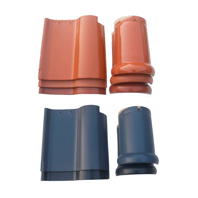 Classic S-Curve Spanish Roof Tile Argila resistente ao tempo Tradicional Estética de longa duração para casas e edifícios