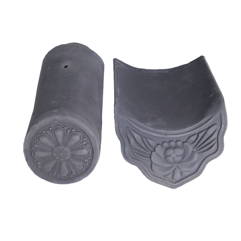 Telhas de telhado de argila cinza resistentes a intempéries 180 * 180mm Apelo clássico com desempenho superior