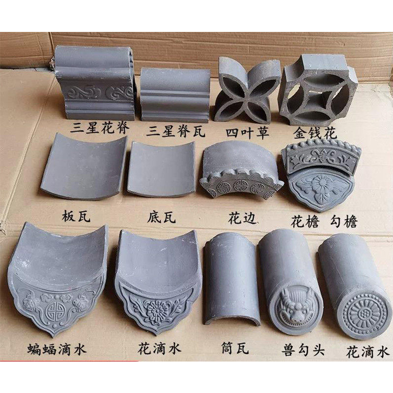 Telhas de telhado de argila cinza resistentes a intempéries 180 * 180mm Apelo clássico com desempenho superior
