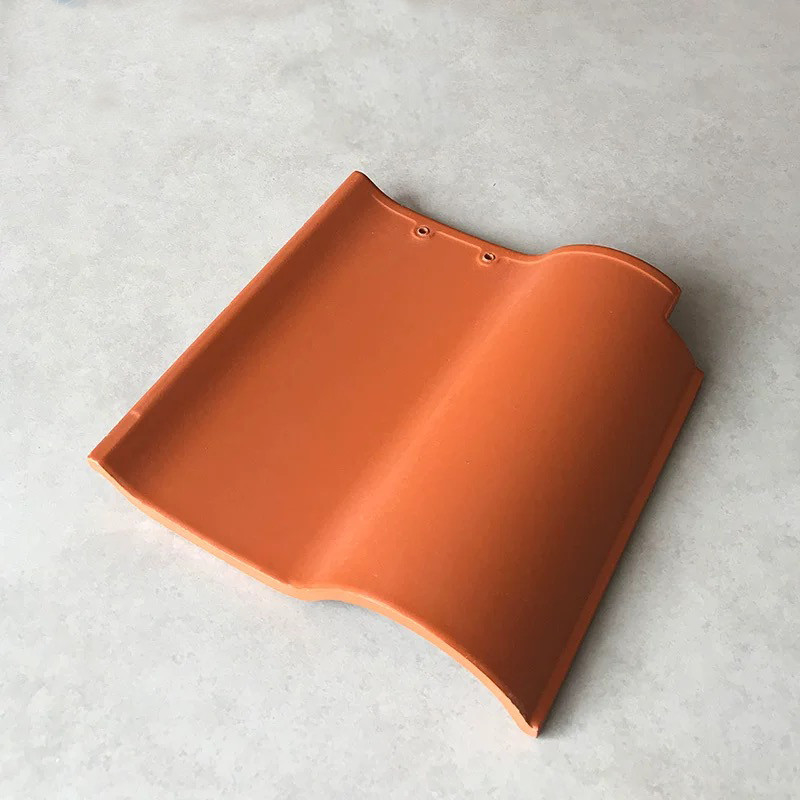 Telhas de cerâmica em forma de S espanhol de alto grau Cerâmica de ferrugem vermelha Ideal para telhados inclinados