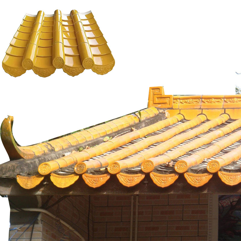 Telha de telhado de templo chinês de terracota tradicional 180*180mm Telha plana Cerâmica Restauração histórica