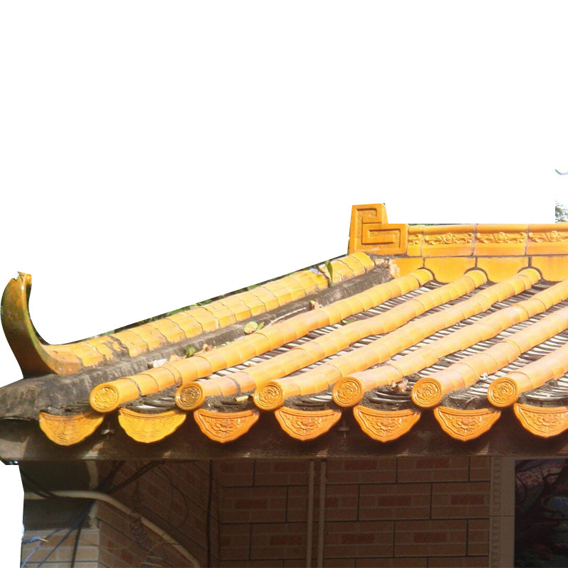 Telha de telhado de templo chinês de terracota tradicional 180*180mm Telha plana Cerâmica Restauração histórica