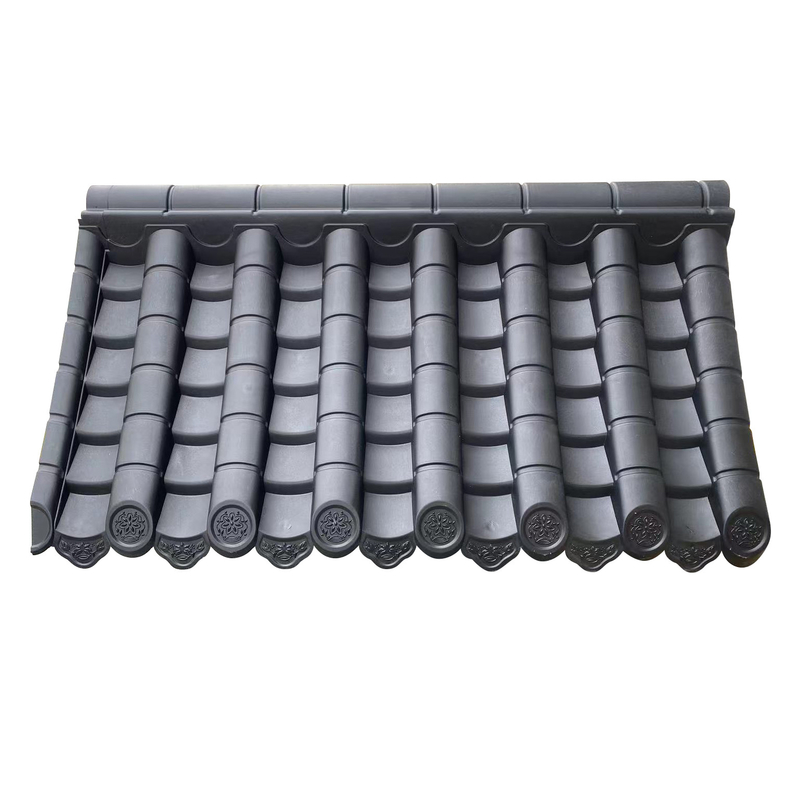 PVC leve telhas vedação de parede preço barato artificial casa tradicional chinesa