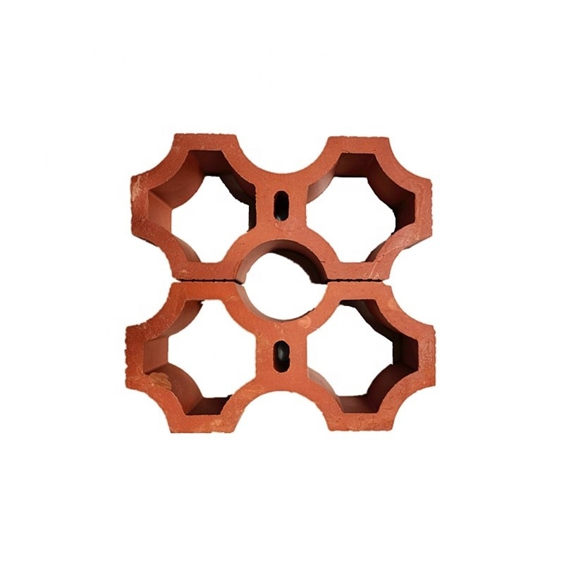 Blocos de parede de terracota de jardim feitos à mão para fachadas e paredes exteriores