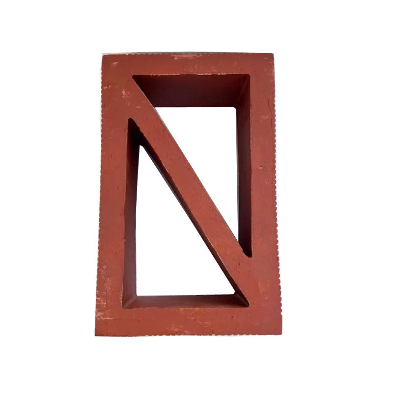 Terracotta Vermelho Hull Argile tijolo retangular blocos decorativos Para Parede do Jardim Isolamento térmico 800 Centigrados Acessível