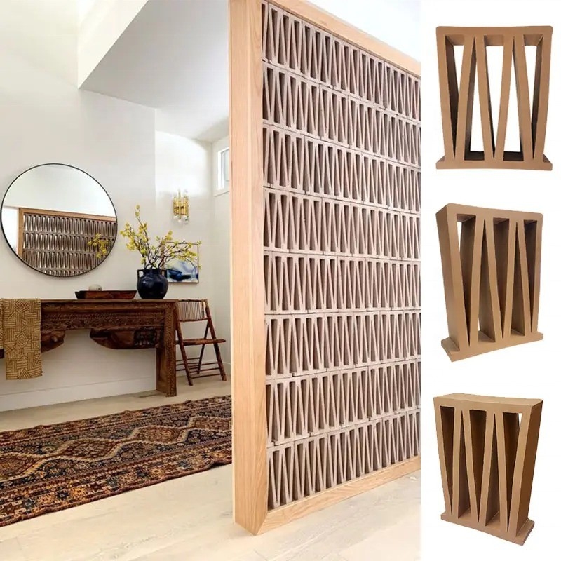 Matt Superfície Terracota Blocos de Brisa Painéis para M-Formado azulejos de argila amarelo e telhas de tela de vento