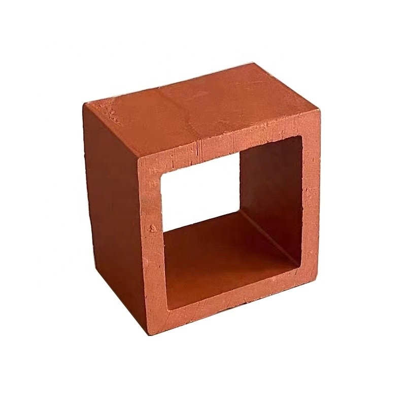 Blocos de parede de terracota Blocos de vento Isolamento térmico 800 graus Centigrade tijolo vermelho Material de decoração de edifícios escolares