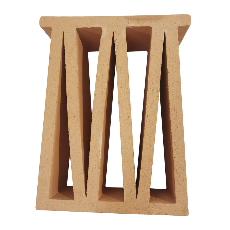 Terracotta Breeze Block Mold M Shape Wall Panel Interior Decorativo tijolos de fogo para exterior Design de decoração perfurado