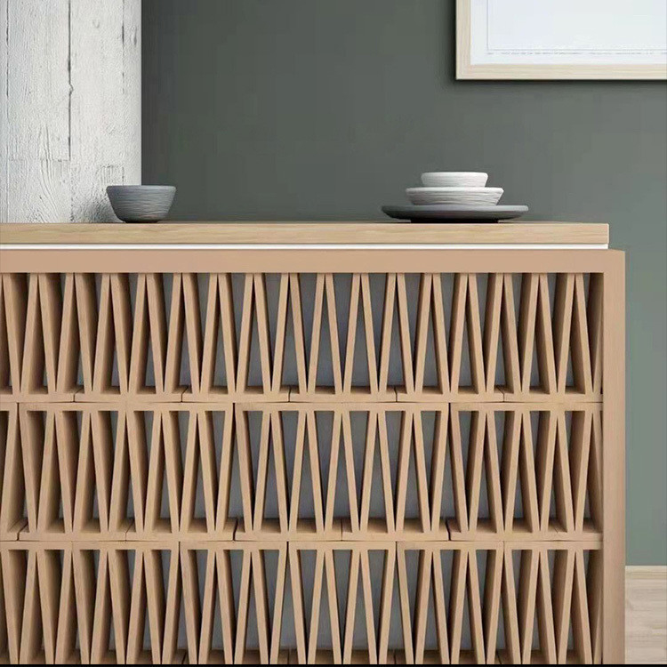 Terracotta Breeze Block Mold M Shape Wall Panel Interior Decorativo tijolos de fogo para exterior Design de decoração perfurado