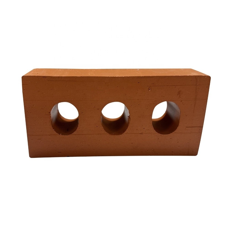 Isolamento térmico de 800 graus centígrados Casa de terracota Construir bloco Material decorativo Retângulo Hólulo tijolo perfurado no exterior