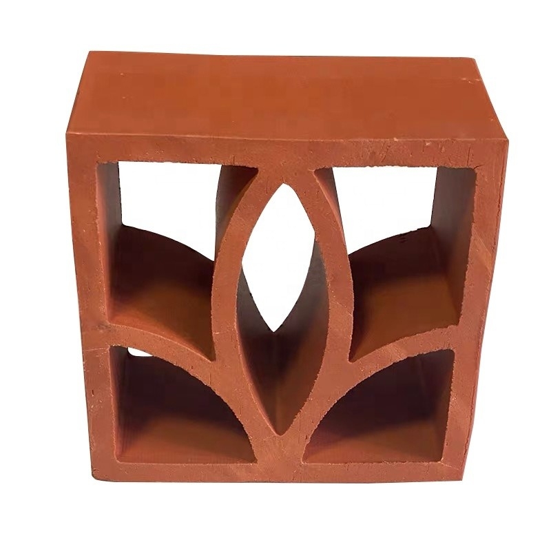 Isolamento térmico de 800 graus centígrados Fogo vermelho tijolos de revestimento de argila para design de parede exterior clássico Estilo de design clássico