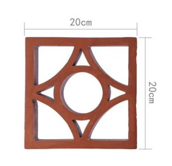 Isolamento térmico de 800 graus centígrados tijolos de argila perfurados ocos para construção decorativa de paredes de jardim