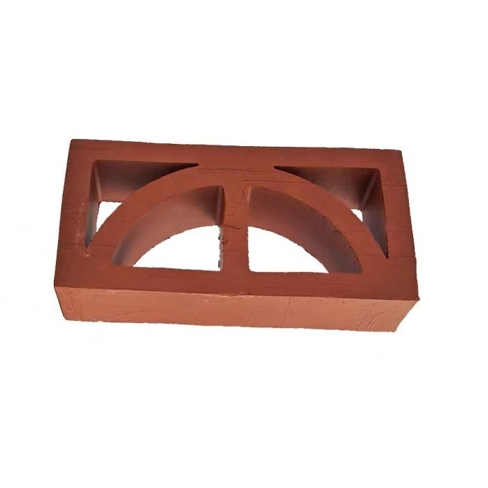 Tamanho comum 240*120*60mm tijolos de argila de fogo feitos à mão telhas de ventilação isolamento térmico até 800°C para fachada de painéis de jardim