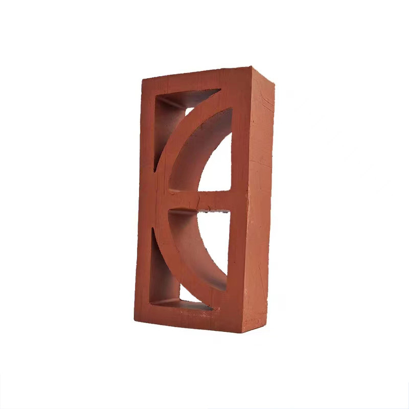 Tamanho comum 240*120*60mm tijolos de argila de fogo feitos à mão telhas de ventilação isolamento térmico até 800°C para fachada de painéis de jardim