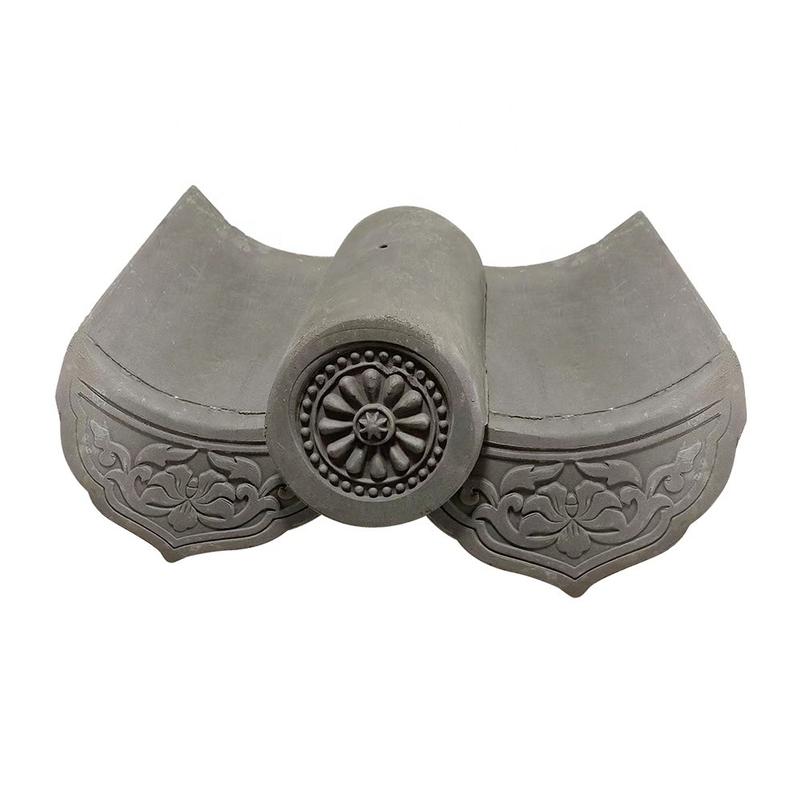 180*180mm Resistência à compressão 1500N Telhas chinesas para templos budistas Material tradicional