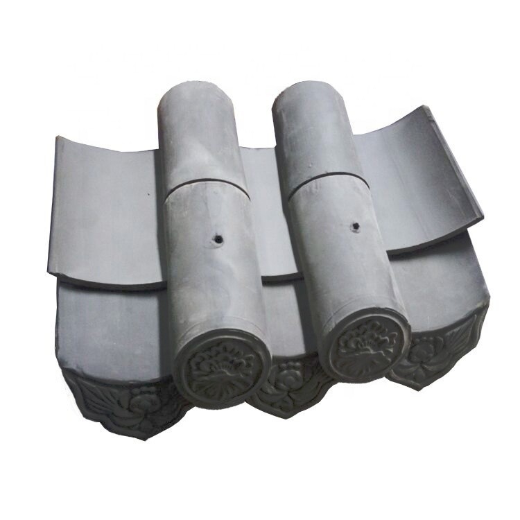 180*180mm Resistência à compressão 1500N Telhas chinesas para templos budistas Material tradicional