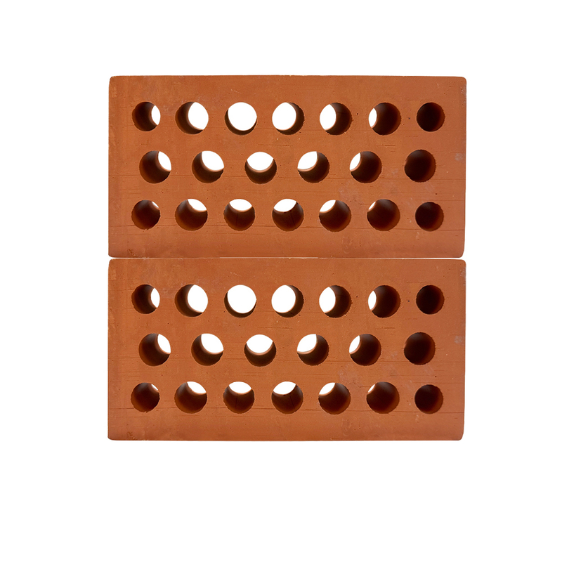 Materiais de construção para parede de tijolos perfurados ventilados para decoração de edifícios modernos para hotel, escola e escritório