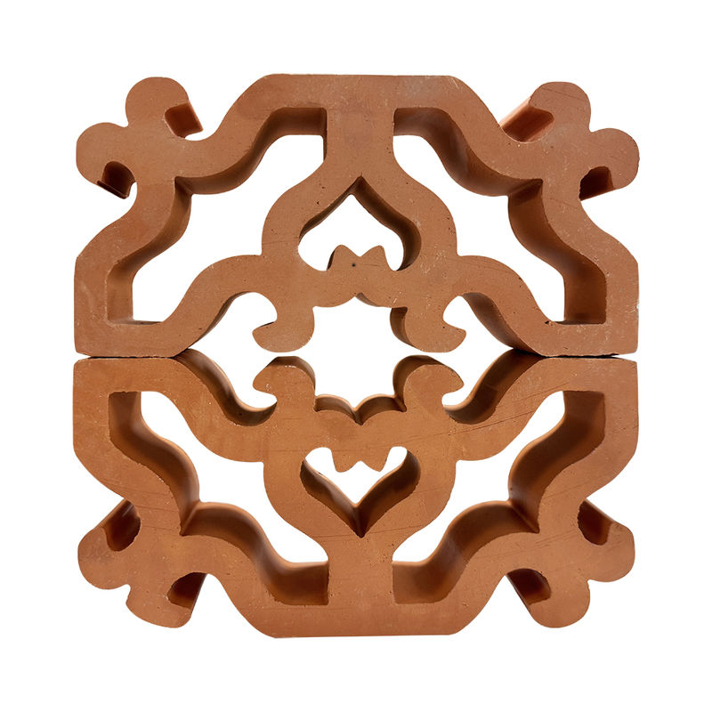 Argila de Construção Tijolo Vermelho Bloco Breeze Decorativo Tijolos Perfurados Divisória de Parede