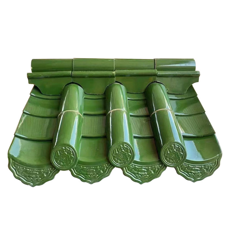 Telhas de telhado chinesas antigas autênticas de estilo asiático para telhado de restaurante, hotel e templo