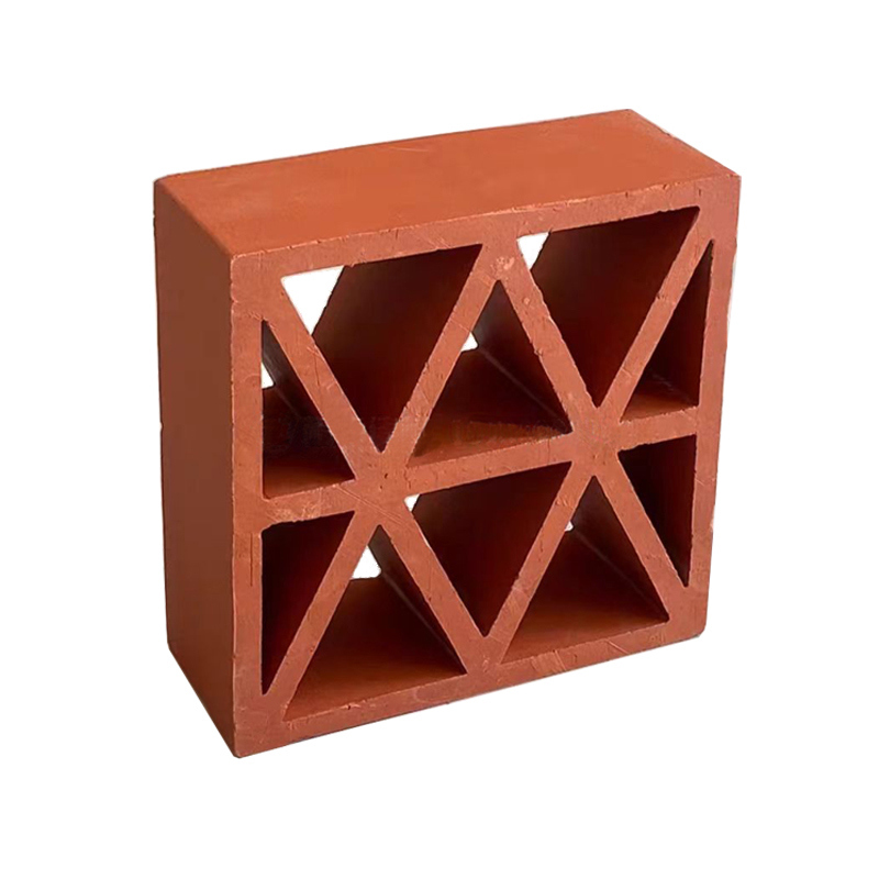 Tijolos de Treliça de Argila Blocos Vermelhos Artificiais Construção Parede Decorativa Tijolos Solares