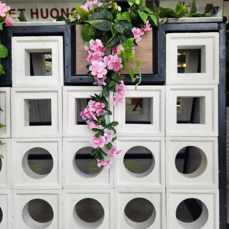 Componente de cimento tijolo Forma quadrada tela fundo quadro de parede tela 3D oculto Design sem costura Instalação rápida Decoração