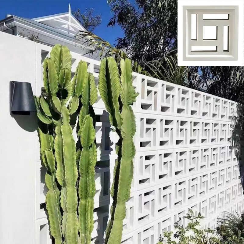 Blocos modernos de cimento de brisa azulejos de parede exterior múltiplas formas e tamanhos blocos de concreto de construção