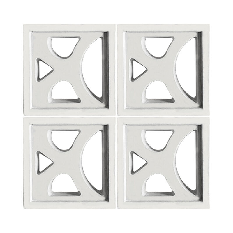 Bloco de brisa de cimento quadrado para filtragem Ventilação ladrilhos de fogo sinterizados ladrilhos de decoração de parede ocos