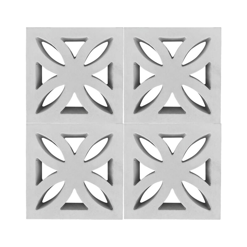 Telhas de tela de parede de jardim Bloco de tela de concreto tijolos perforados decorativos para telas de jardim modernas e características paisagísticas