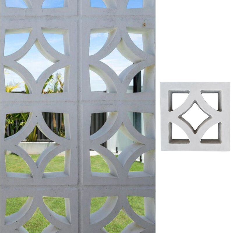 Padrão de dois lados Blocos de brisa de concreto parede oculta tijolo decorativo para divisórias autônomas fachadas de ventilação