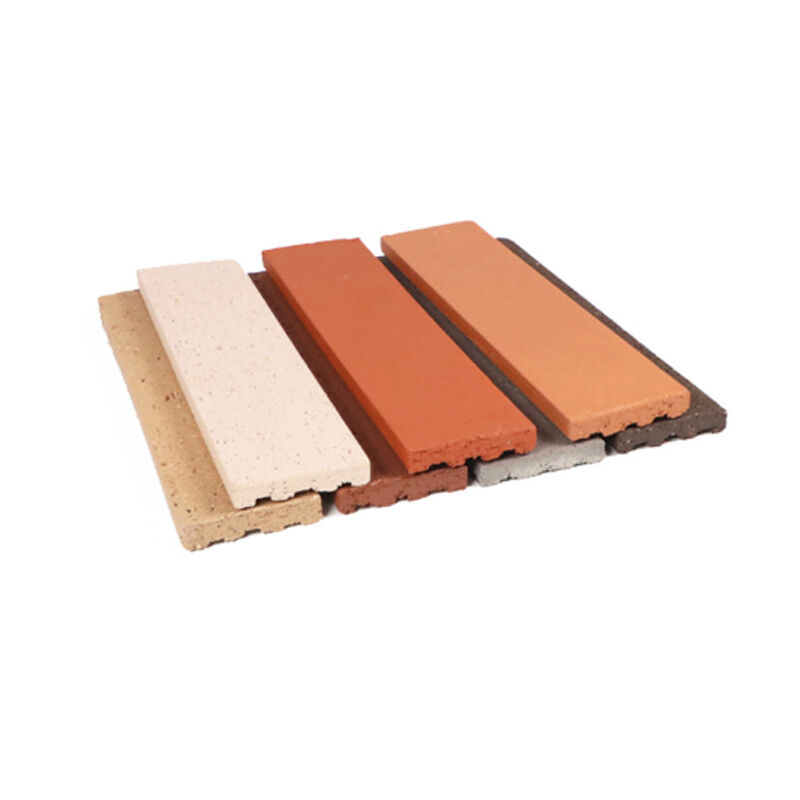 Revestimento de Parede de Tijolo de Argila com Face Dividida, Ladrilhos Angulados, Tijolos Finos Sólidos em Muitas Cores para Estética e Proteção de Paredes Exteriores
