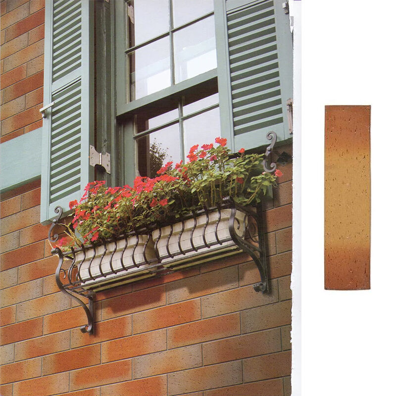 Chapa de revestimento de parede exterior de argila natural com acabamento de forno de parede de tijolo para fachadas residenciais e de cafés