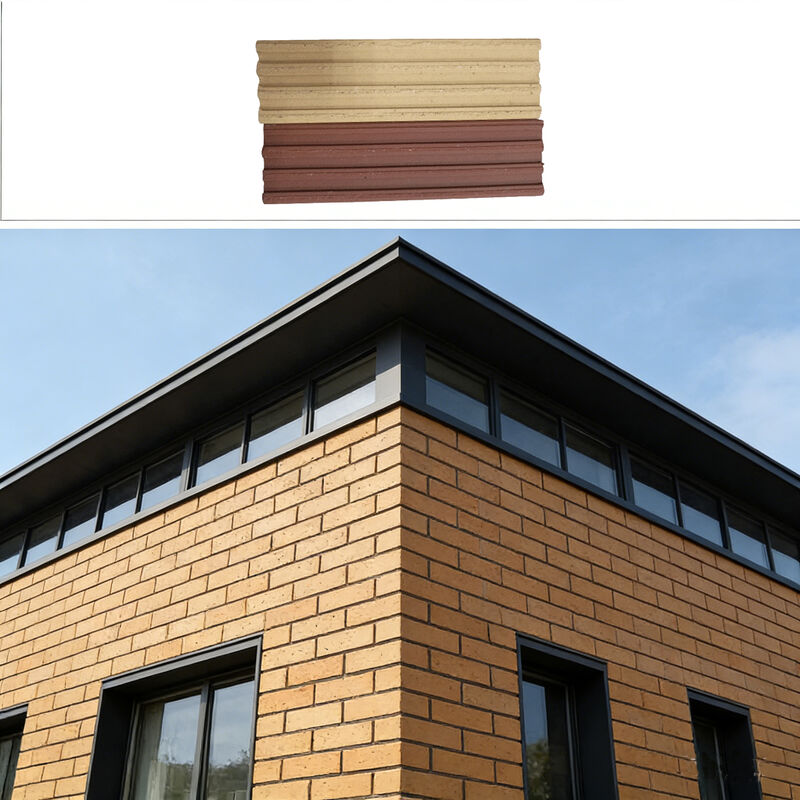 Light Yellow Clay Split Face Brick Rustic Exterior Wall Cladding Multi-Color Options for Facade & Landscape Design
