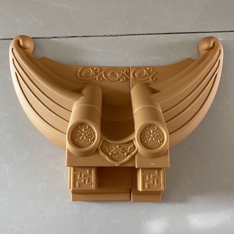 Telhado de telhado de plástico japonês Telhado de telhado de telhado com bracket de montagem Painel de telhado decorativo cinza preto para telas de parede e fachadas