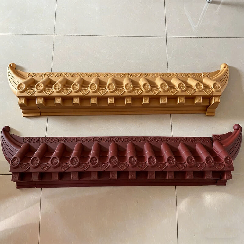 Telhado de telhado de plástico japonês Telhado de telhado de telhado com bracket de montagem Painel de telhado decorativo cinza preto para telas de parede e fachadas