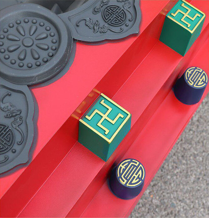 Telha de Polipropileno Espessa e Colorida com Pintura Estilo Clássico Chinês Asiático para Decoração de Telhado de Casa