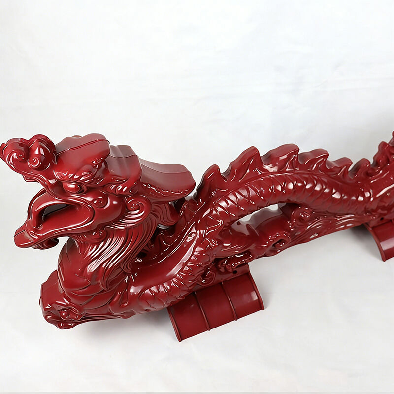 Polypropylene Chinese Temple Roof Asian Antique Style Decorative Roof Tile Red