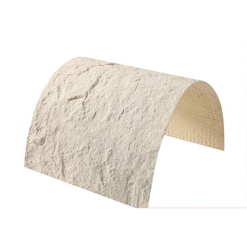 Folha de parede macia flexível Material sólido artificial Efeito de pedra Durável Fácil de instalar para o projeto de parede Edifício Villa Hotel