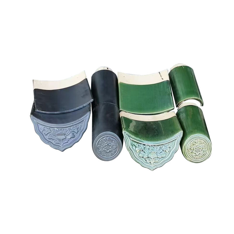 Pavilhão de madeira hexagonal antigo com azulejos de vidro chineses Área exterior de jardim de seis cantos Villa Paisagem chinesa Gazebo Pavilhão de paisagem Anticorrosivo