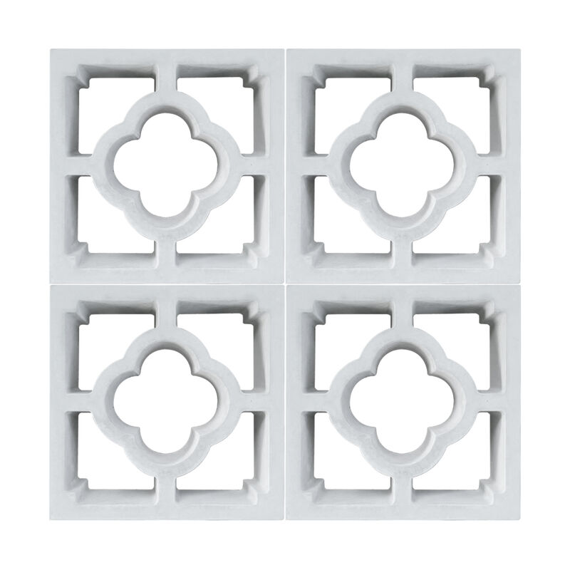 Bloco de brisa Unidades decorativas de ventilação de concreto Bloco de cinza para divisórias interiores elegantes e paredes de acento