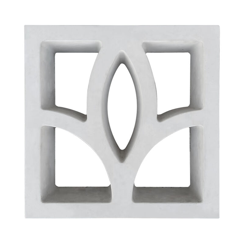 Blocos de vento de cimento branco moderno Parede divisória decorativa Bloco de concreto com ampla gama de padrões