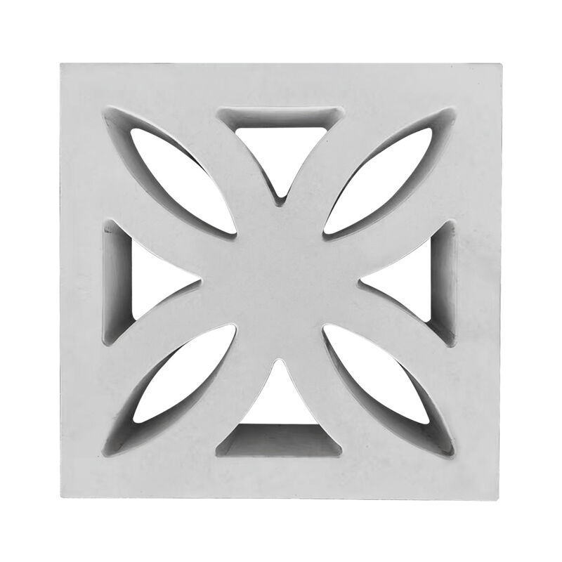 Blocos de vento de cimento branco moderno Parede divisória decorativa Bloco de concreto com ampla gama de padrões