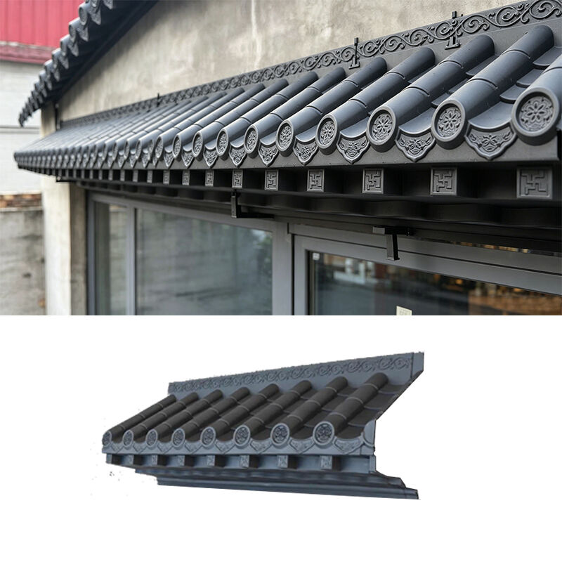 Telha de telhado de plástico de alta resistência de estilo japonês 2,5 mm de espessura Folha ondulada resistente aos raios UV para construção de armazéns industriais