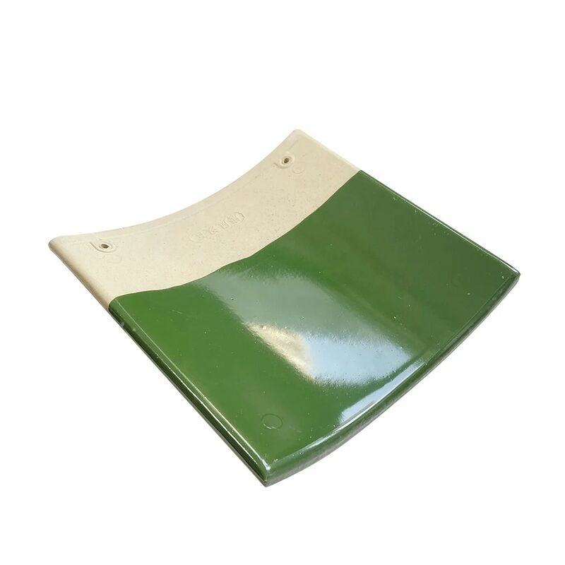 Vibrant Green Chinese Glazed Roof Tile Classic Style Ceramic Tile for Temple Garden Pavilion Tea House Roof Construction