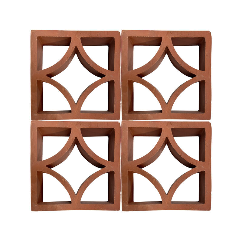 Bloco de brisa de terracota Bloco de ventilação decorativo de tijolo de parede oca para divisória exterior de cozinha de escritório