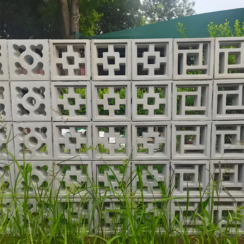 A tela decorativa de concreto da parede do bloco da brisa quadrada dobro bloqueia o tijolo oco do cimento para a paisagem da mobília