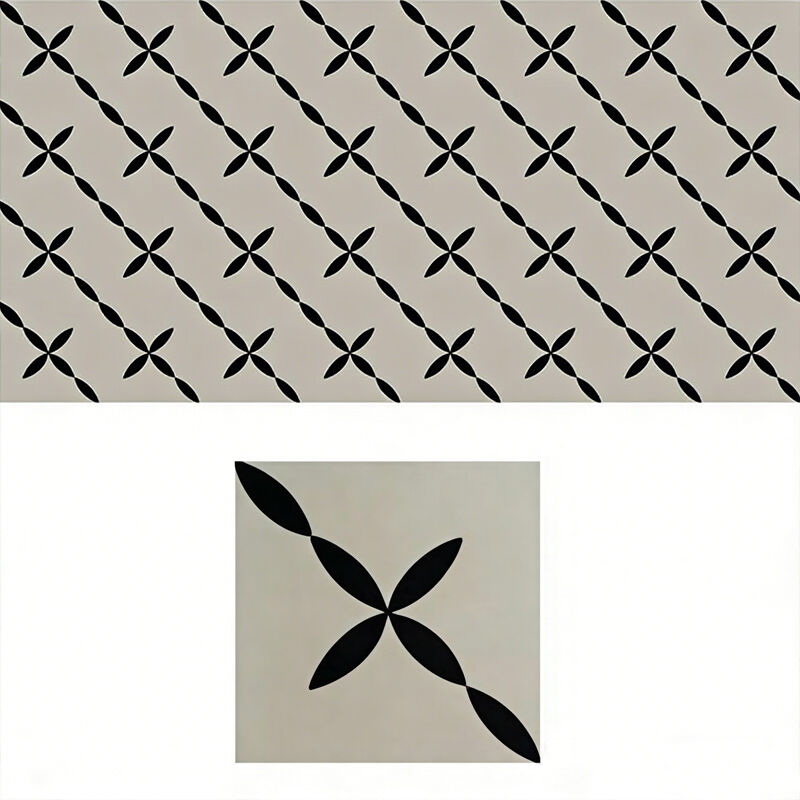 Europeu retro estética telha de cimento banheiro restaurante antiderrapante artesanal piso parede porcelana telha olhando padrão personalizado