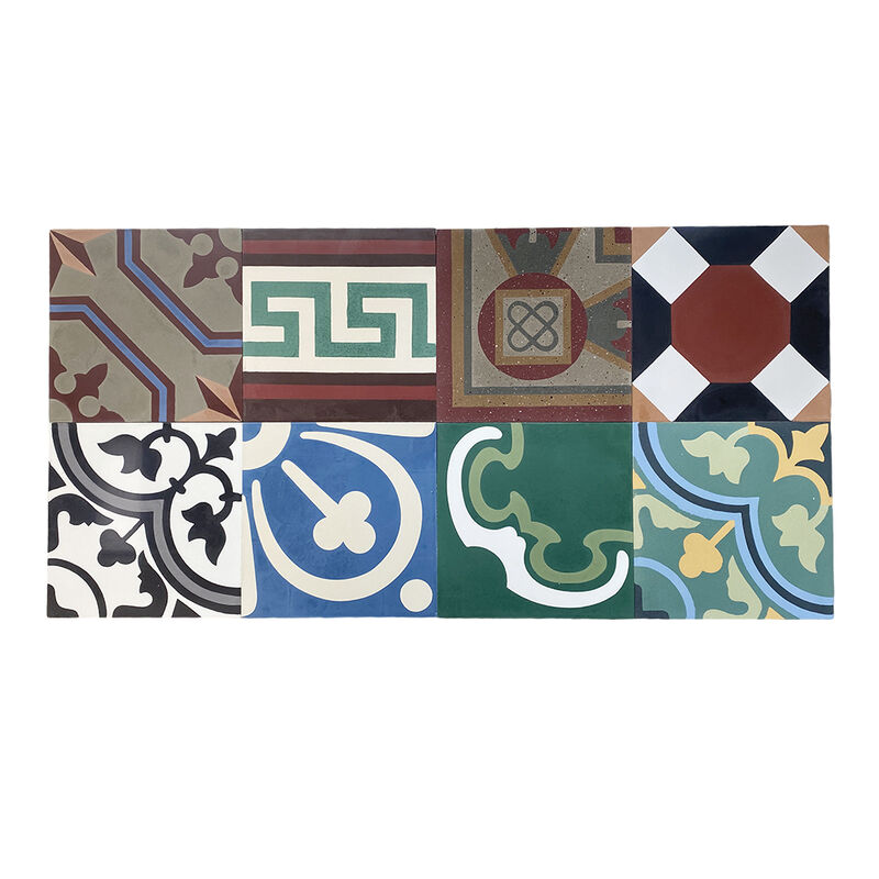 Custom Chic Cement-Patterned Flooring Tiles For Modern Spaces Kitchen Bathroom Toilet Matte Floor Wall Tile Formaldehyde Free