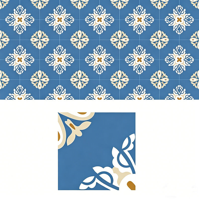 200x200mm azulejos de cimento floral feitos à mão azulejos encausticos para cozinha backsplash piso de banheiro antiderrapante para áreas de alto tráfego