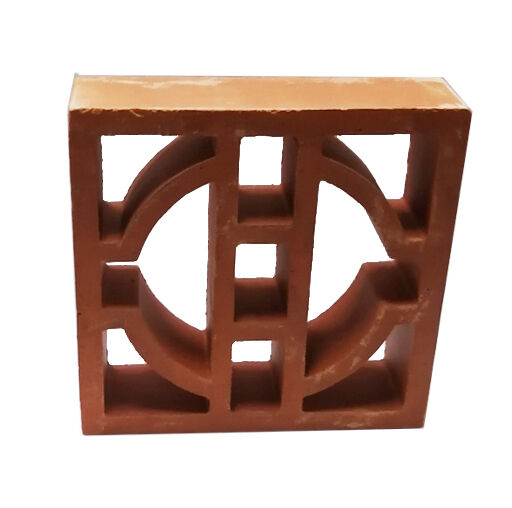 Blocos de brisa de terracota geométrica clássica tijolos de tela de argila arquitetônica para fachadas modernas